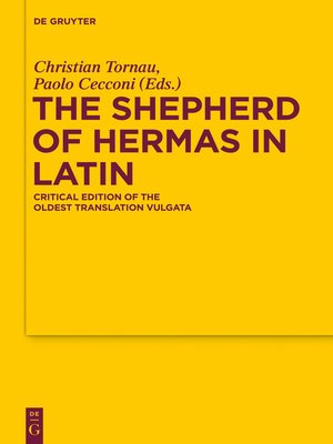 cover image of The Shepherd of Hermas in Latin